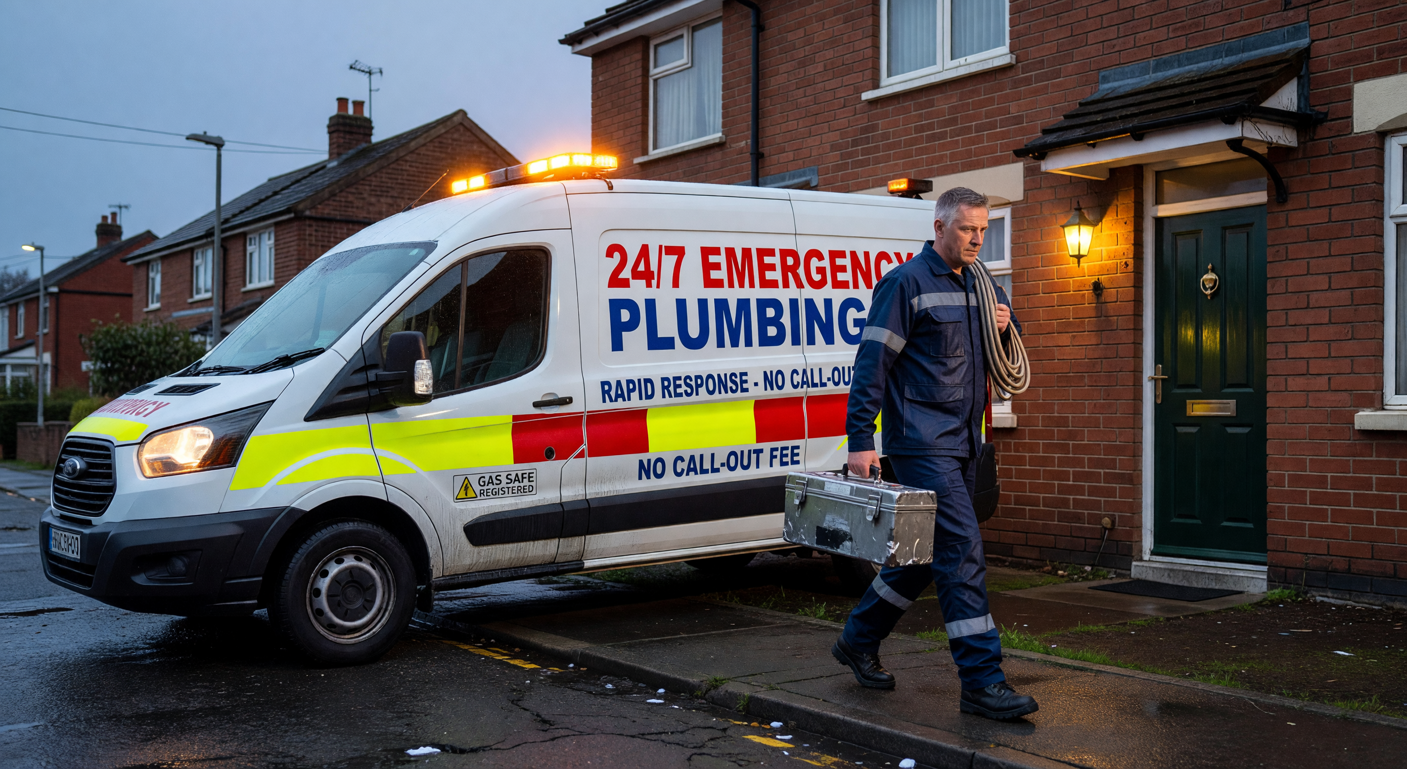 Emergency plumbing van