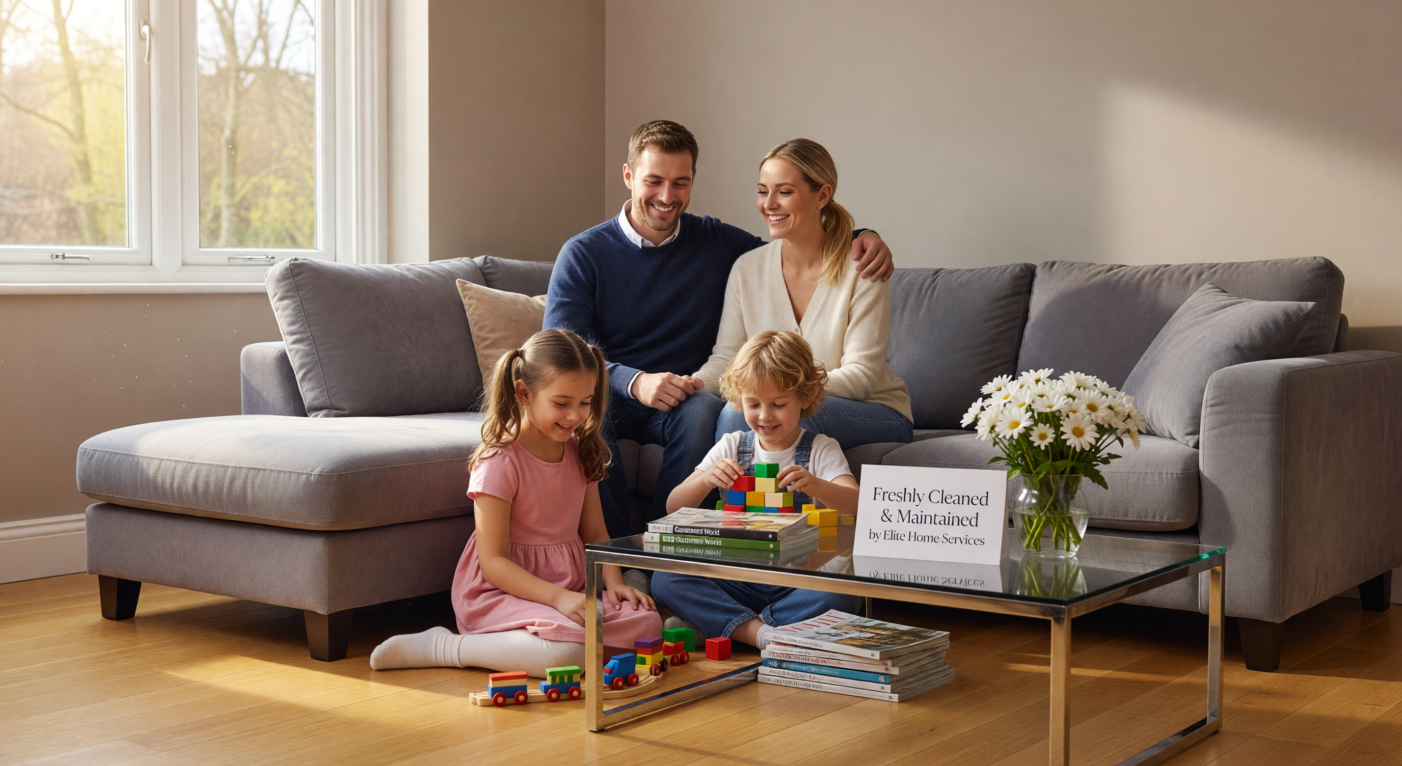 Happy family after SwiftFix home service